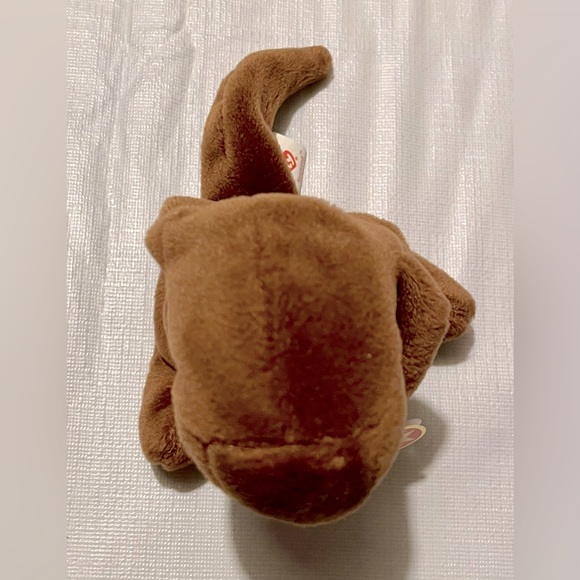 NWT TY Beanie Baby - SEAWEED the Otter Stuffed Toy (6 inch) Brown W/ Tags 1995 - Picture 6 of 13